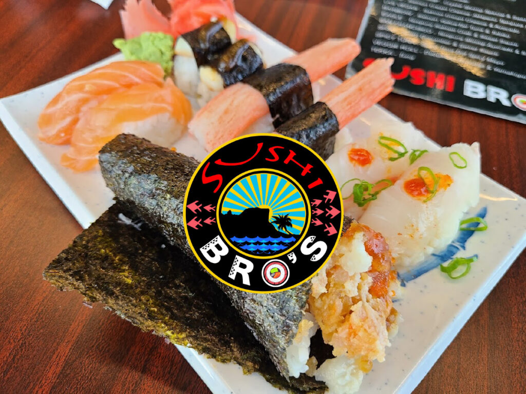 Sushi Bro Menu Design and Food examle - Fourth Dimension Logo